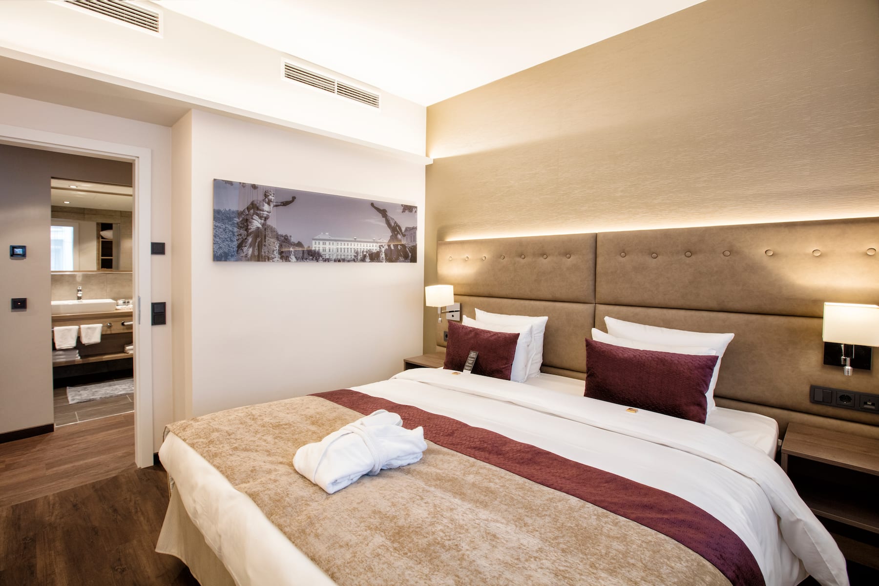 Guest room at the Wyndham Grand Salzburg Conference Centre in Salzburg, Other than US/Canada